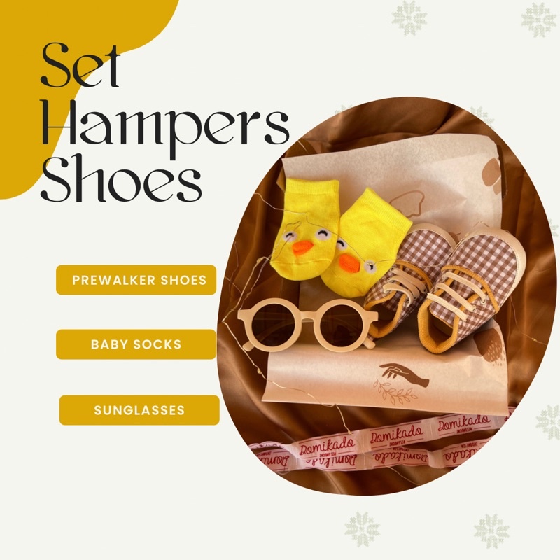 [INSTANT] hampers gift set hadiah sepatu bayi prewalker perempuan laki laki newborn 0 bulan 6 bulan 