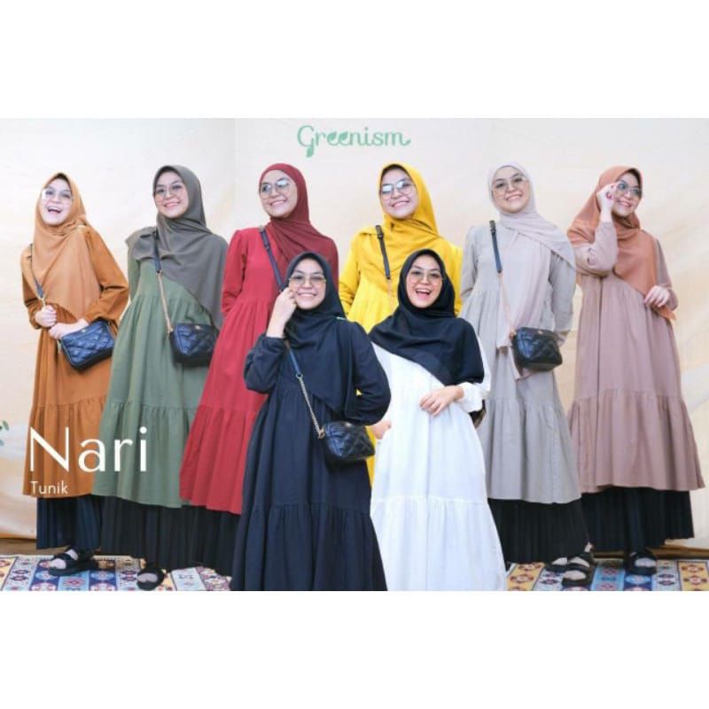 Tunik Nari by Greenism tunik greenism tunik daily tunik panjang pakaian wanita
