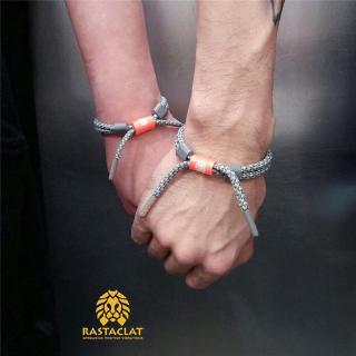 RASTACLAT Little Lion Knot Coconut Orange Bracelet Limited 