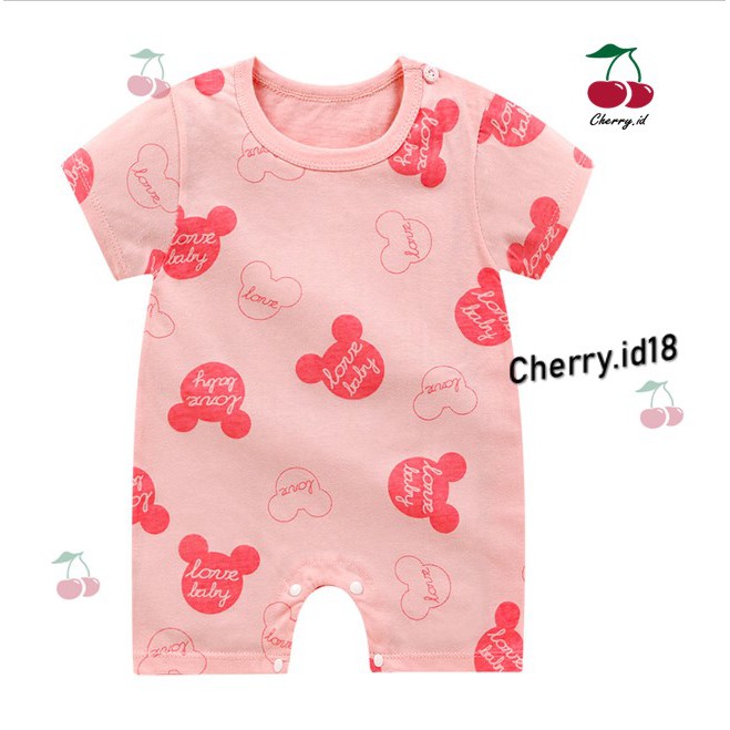 Cherry COD Jumper Bayi / Romper Bayi / Jumper Tidur Bayi / Baju Bayi Jumpsuit J017