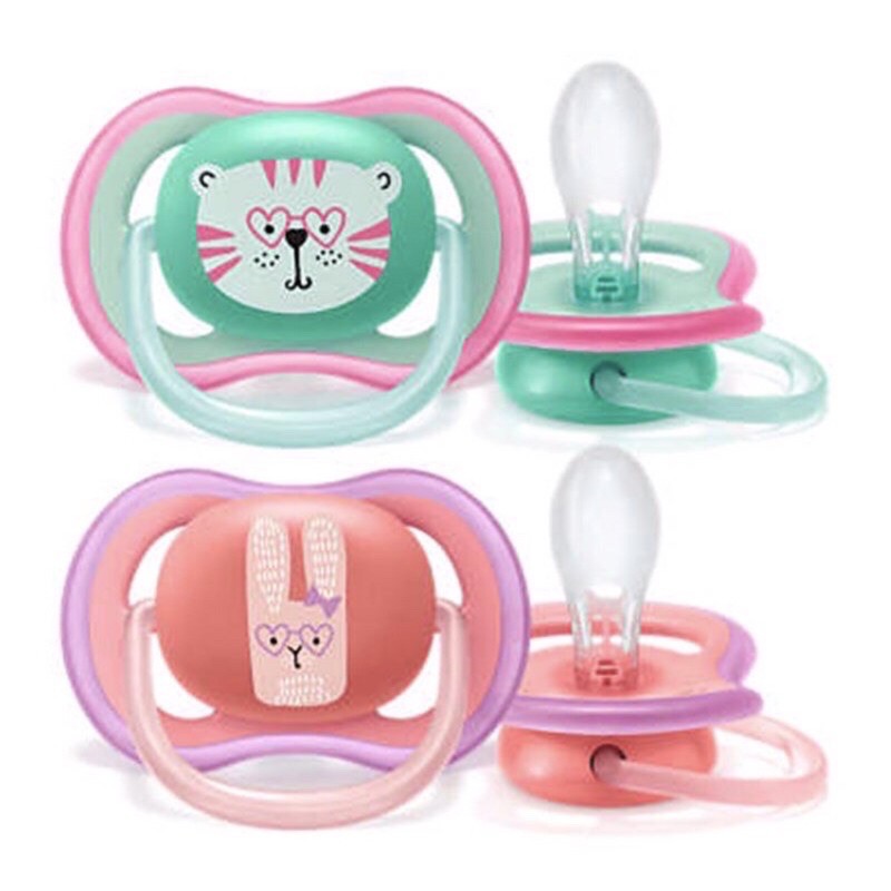 EMPENG AVENT DOT PACIFIER  AVENT 18+ 6-18   isi 2 empeng tommee tipe