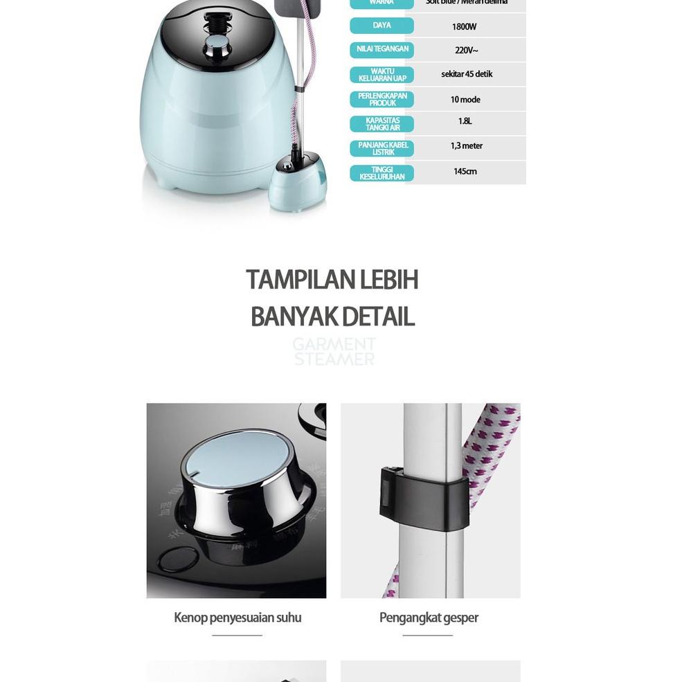 <BuP ❤> BLUE SKY Mesin setrika uap besar setrika garmen setrika uap setrika datar / setrika pakaian 