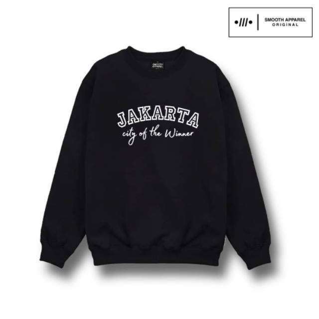 Crewneck Jakarta City Of The Winner Fleece Cotton | Smooth Apparel