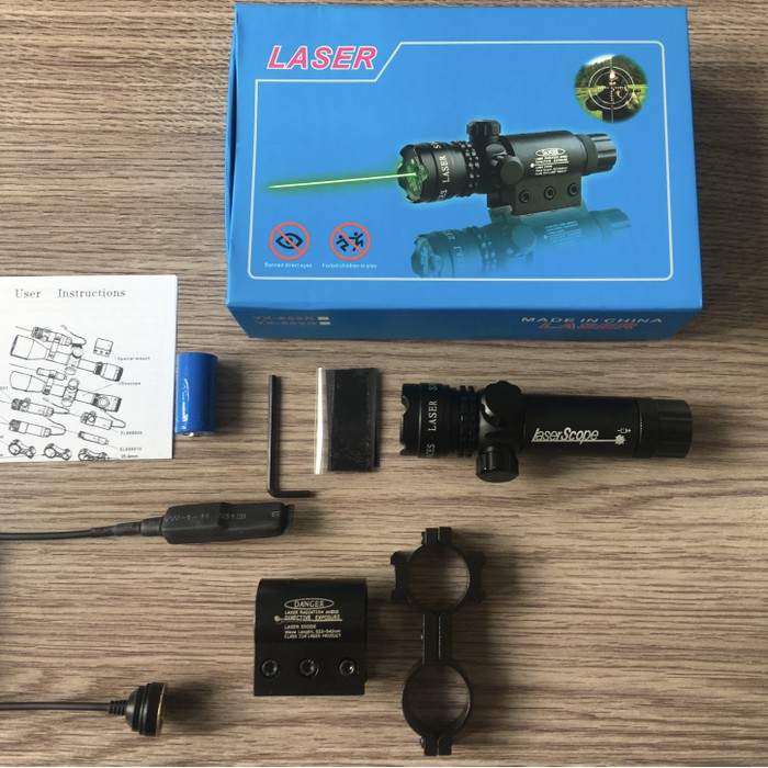 laser hijau/merah laser scope BONUS charger Termurah