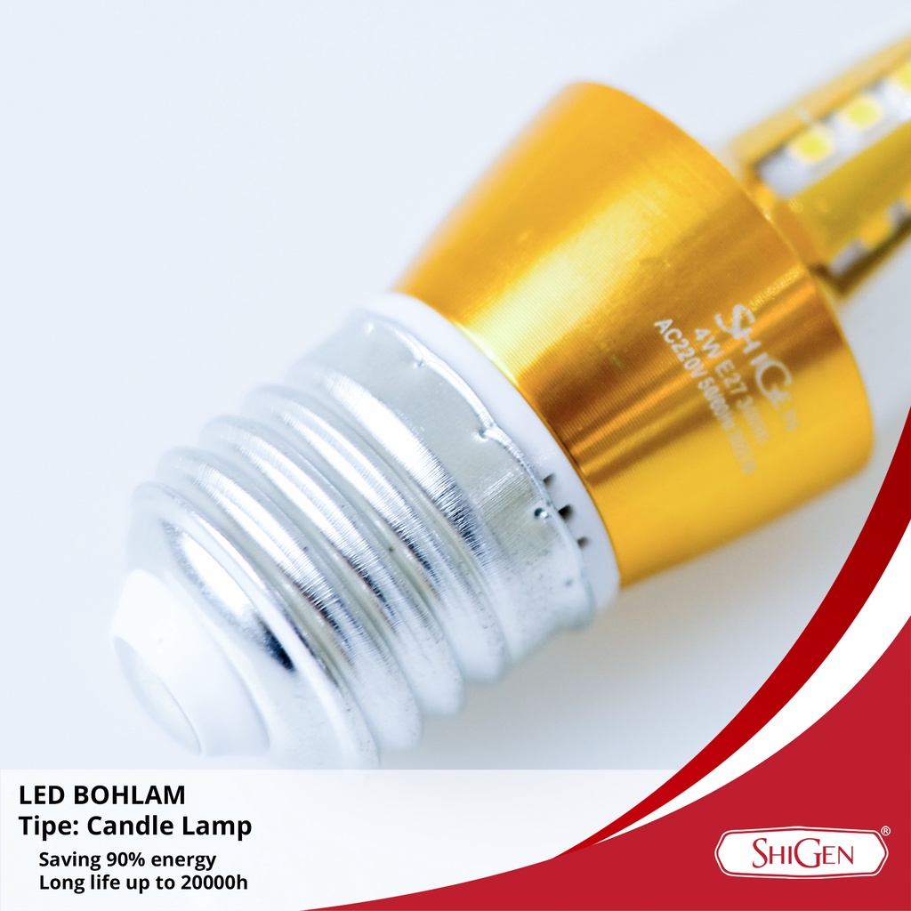 CANDLE LAMP 4W WARMWHITE SHIGEN