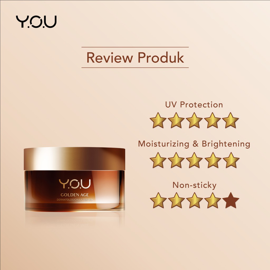 YOU Golden Age Illuminating Day Cream 30g [Total Radical Protection SPF 30 PA+++] / Y.O.U