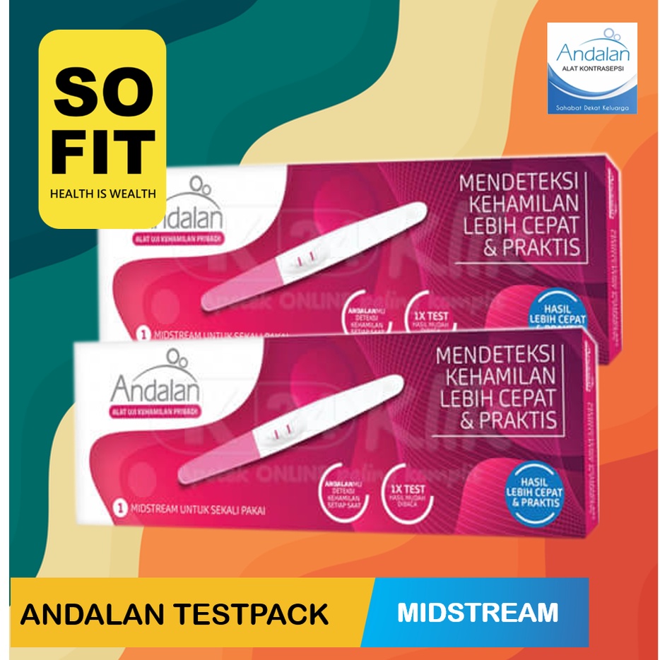 Andalan Testpack Tes Kehamilan Midstream/Andalan Pregnancy Test/SO FIT