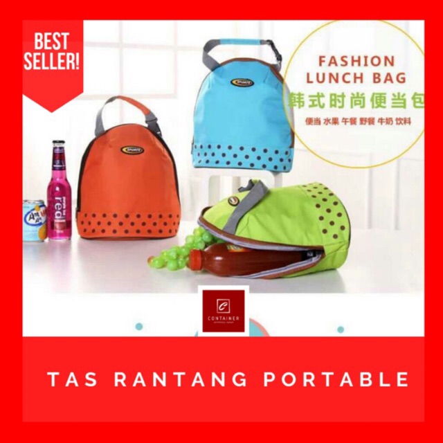 BATAM TAS RANTANG PROTABLE TAS BEKAL RANTANG COOLER BAG