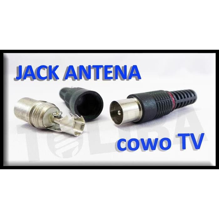 Jack TV L / Besi / Sirip jack antena jack parabola jack tv male female tv jack tv T tv cabang tv