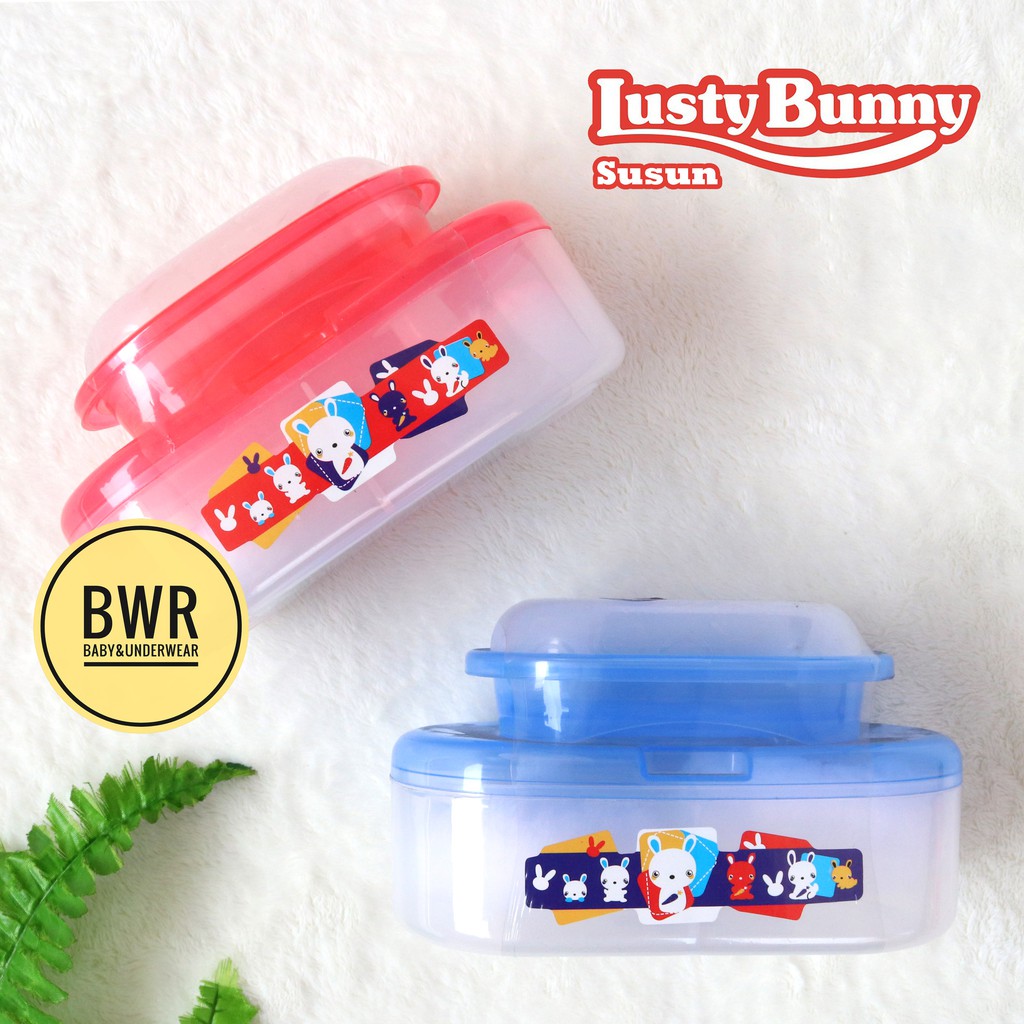 Lusty Bunny SUSUN | Tempat Bedak + Tempat Sabun Peralatan Mandi Baby Baru Lahir