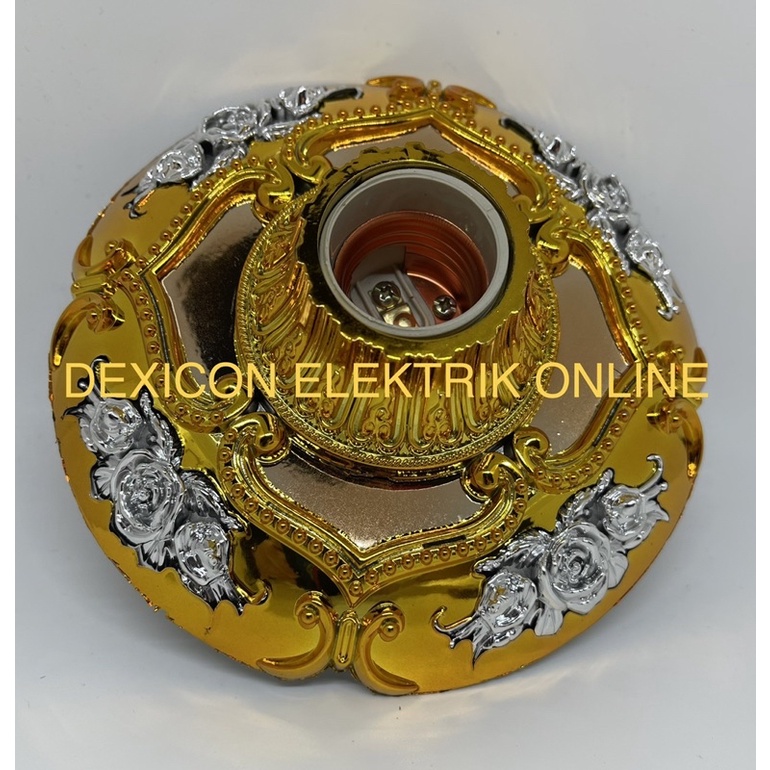 fitting plafon DPE05SHG/fitting lampu plafon/jual fitting plafon hias modern/fititng lampu plafon hias/plafon hias murah