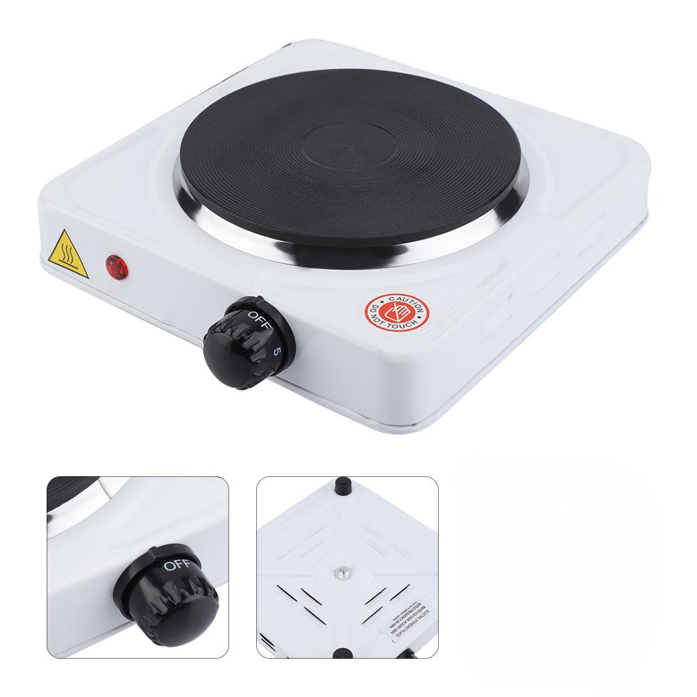 Kompor Listrik Mini Hot Plate Electric Cooking 1000W - DLD-102 - 7RHZ3NWH White