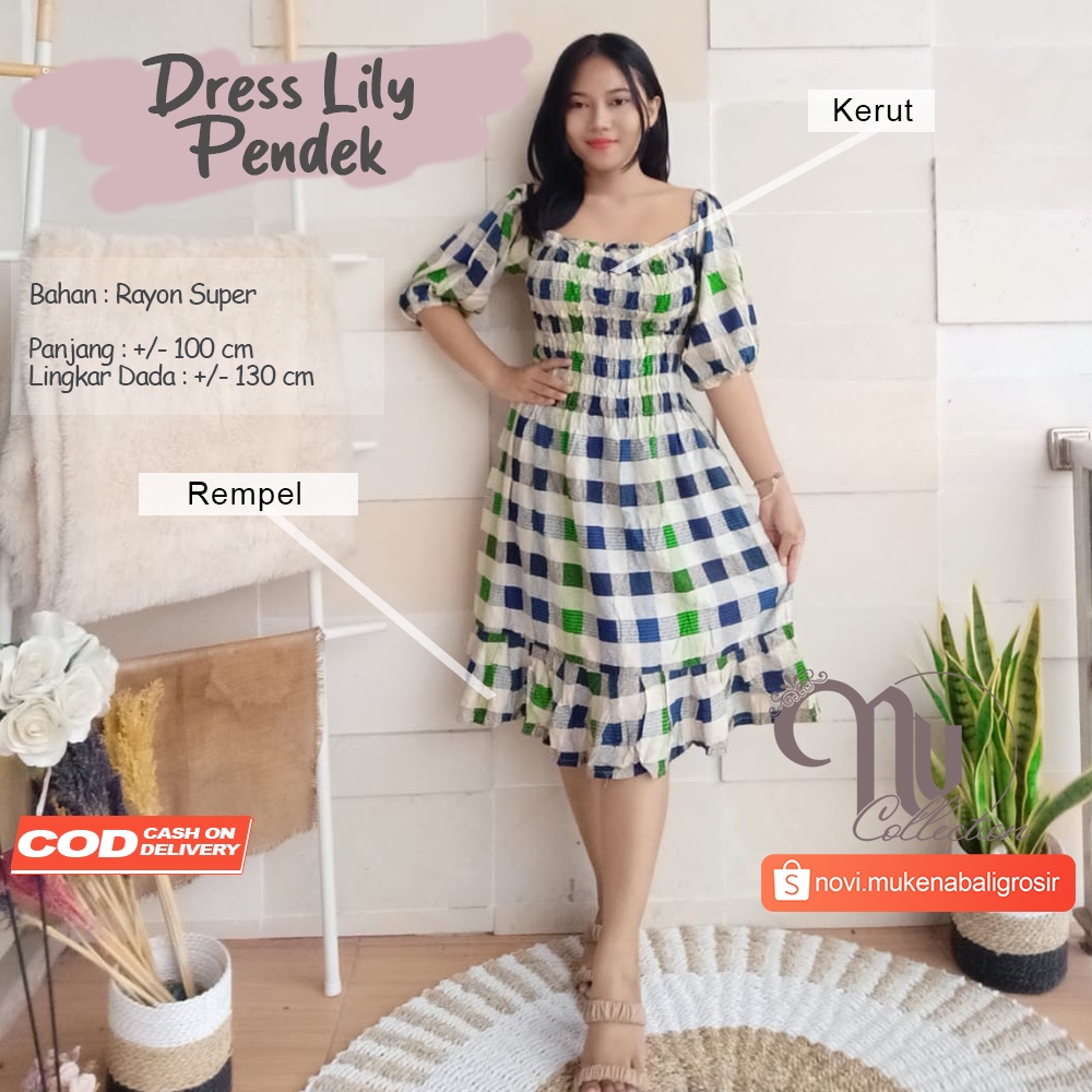 LILY RUFLE DRESS MOTIF