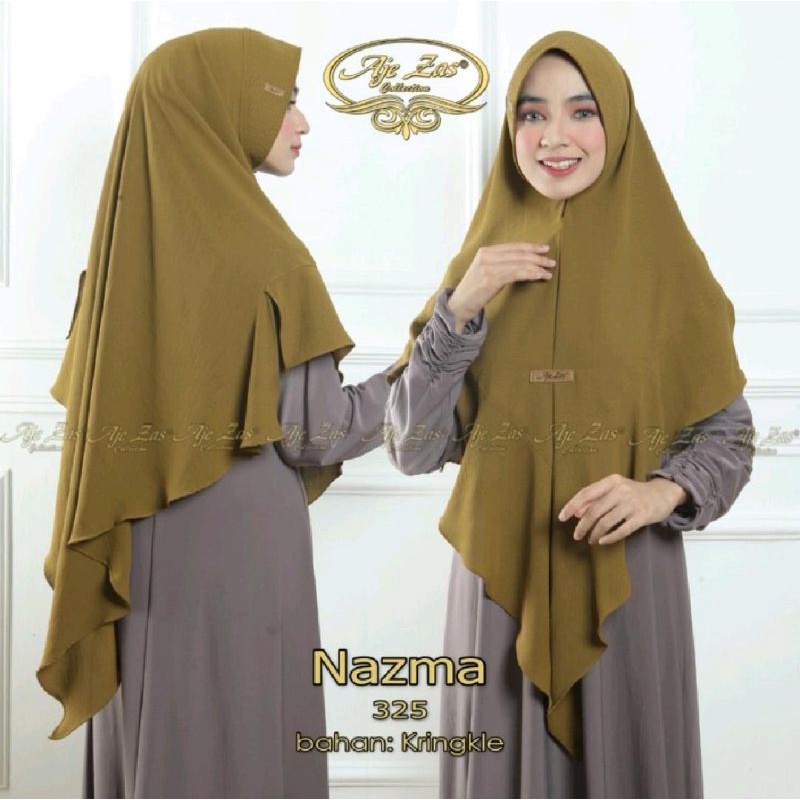 aje zas/ Khimar aje zas nazma/ Khimar crinkle nazma ORI aje zas