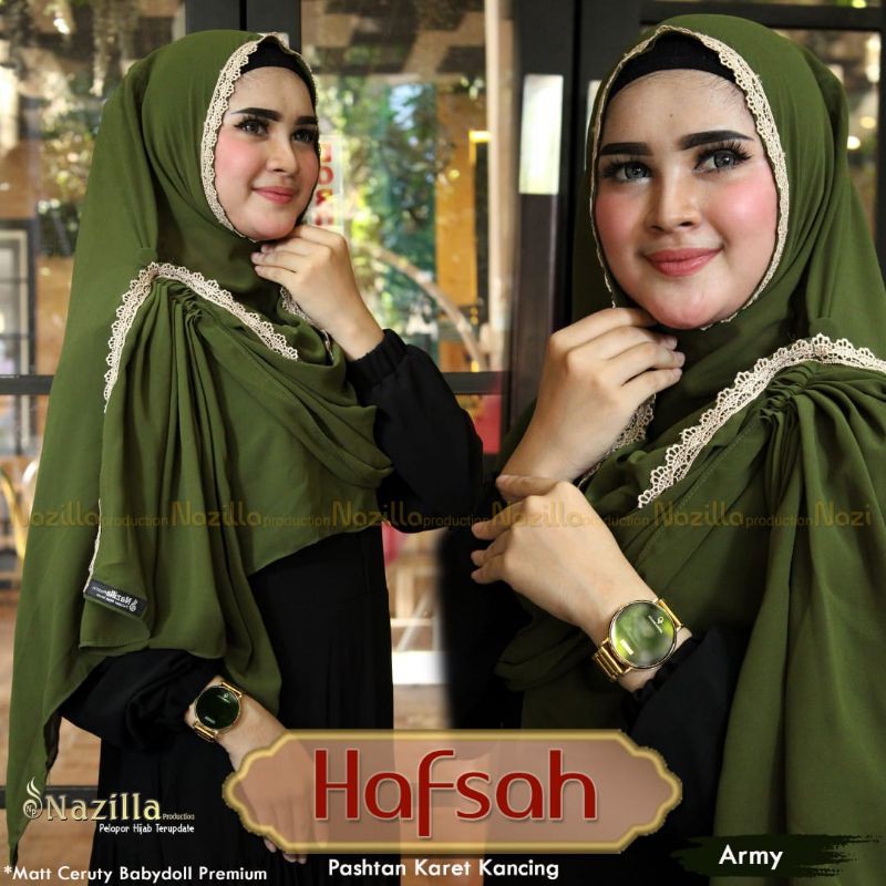 Jilbab Pashmina Instan Hafsah Ori Nazilla