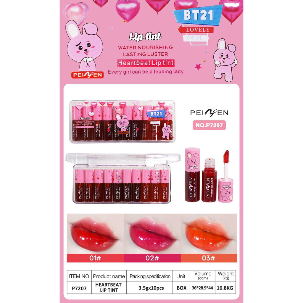 LIPTINT MINI ISI 10 , LIP MINI KARAKTER BT 21