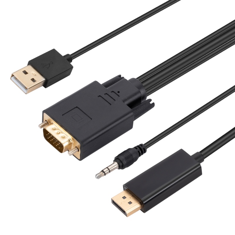 Zzz Kabel Transmisi DisplayPort VGA Ke DP Panjang 6ft / 1.8m