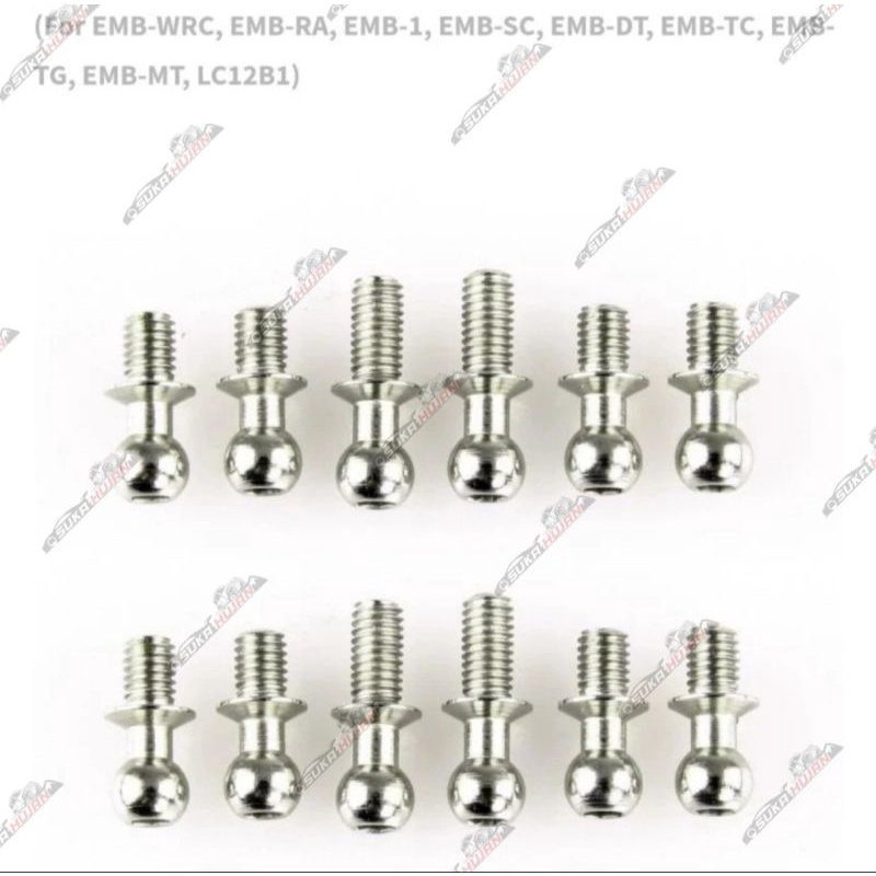 L6031 Ball Stud Set LC Racing 1/12 LC12B1 1/14 EMB All Series RC Car