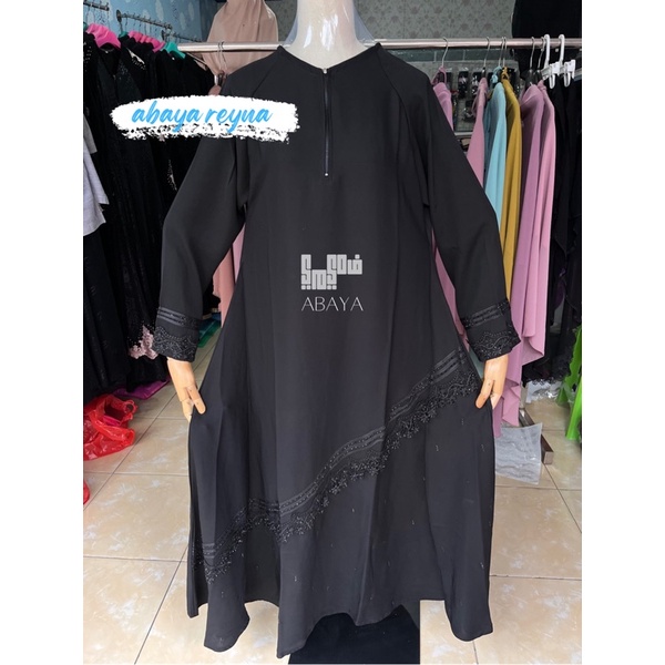 Abaya Hitam Reyna abaya fursan bahan fursan by fahimy niqob