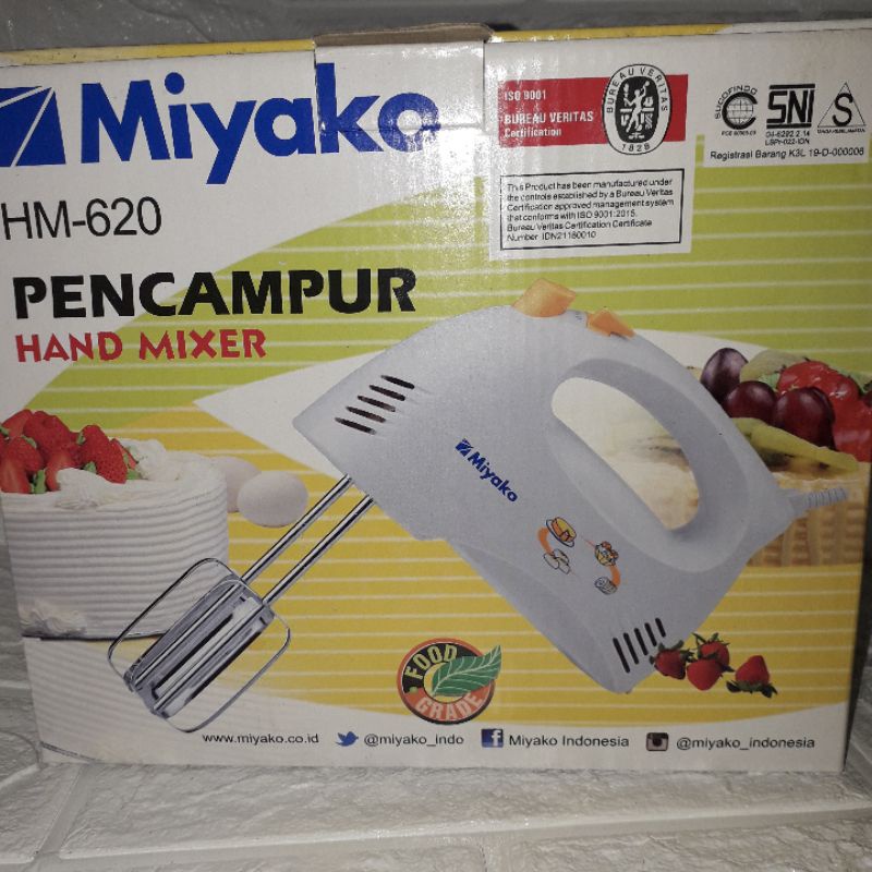 mikser hand/ pencampur makanan miyako pe