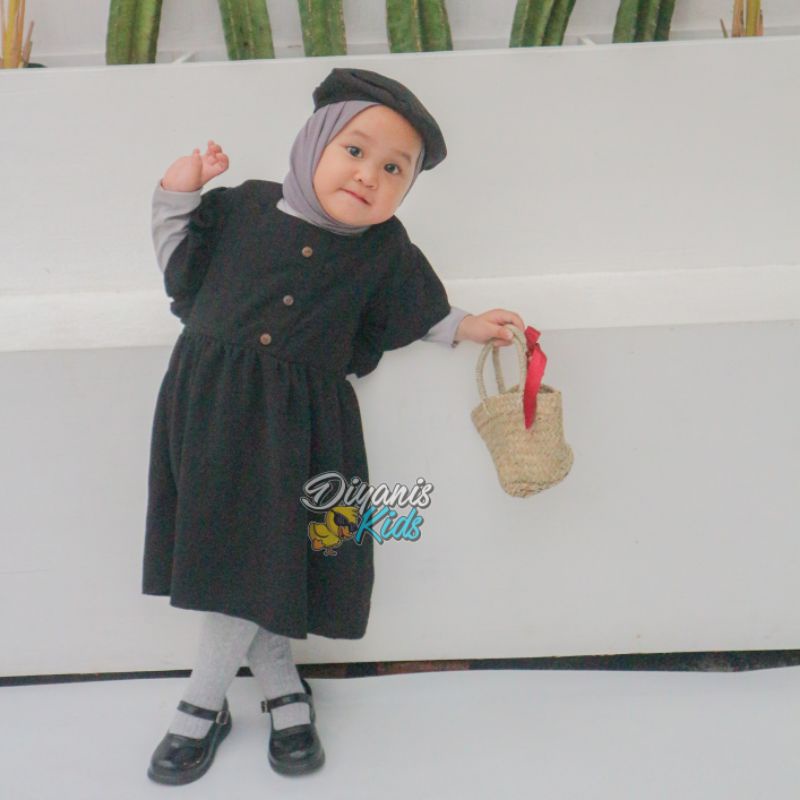 DESINTA-Dress anak| Dress baju anak perempuan bahan crincle airflow | Dress baju bayi | Gaun pesta anak bayi USIA 0-7 tahun ori diyanis kids