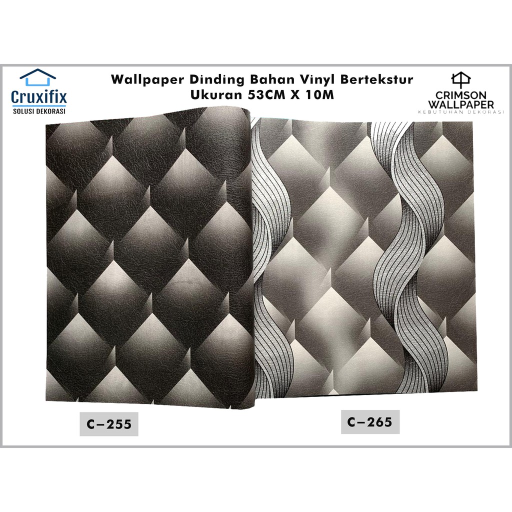 Wallpaper Dinding Motif 3D Vinyl Premium