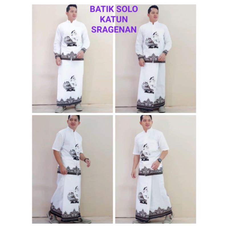 setelan baju dan sarung batik solo