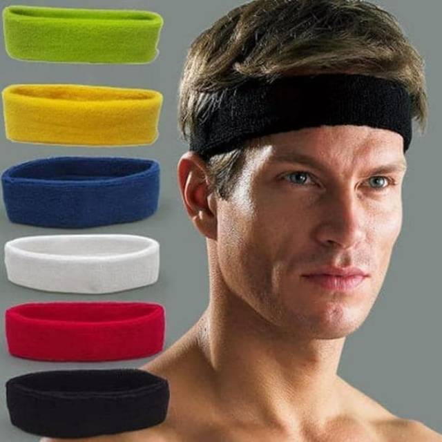 Headband Bandana Olahraga Bola Basket Gym Fitness Yoga Running Tennis Futsal Ikat Kepala