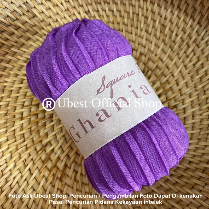 Hijab Segiempat Plisket / Hijab Square Plisket / Bella Square / Hijab Bella Plisket / Jilbab Plikset-Lilac