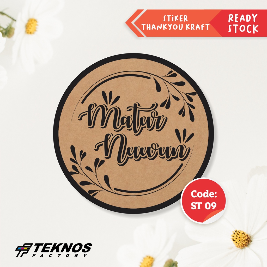 

STICKER LABEL THANK YOU CRAFT MURAH ST 09