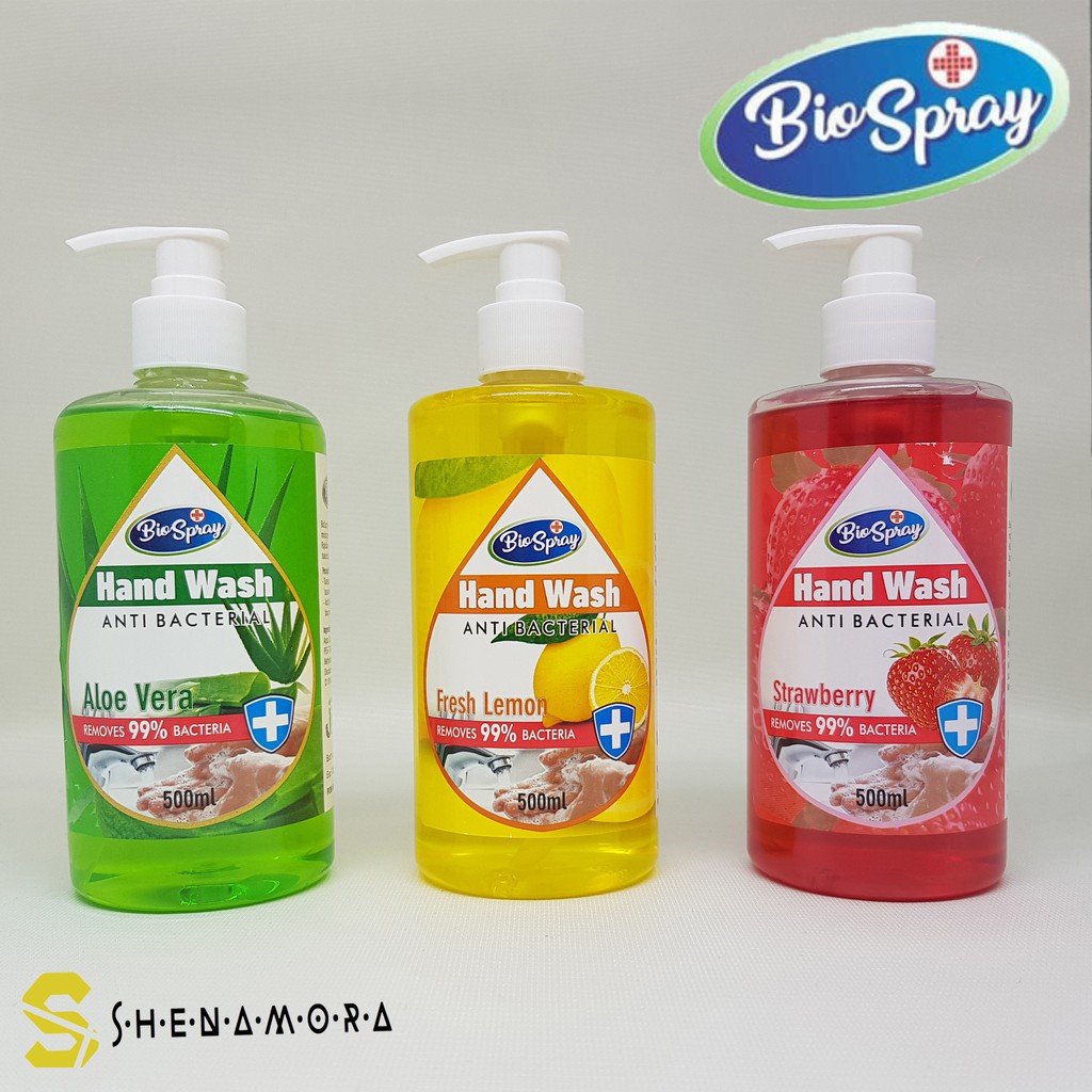 BIO SPRAY  SABUN CUCI TANGAN / HAND WASH ANTI BACTERIAL BOTOL PUMP 500 ML