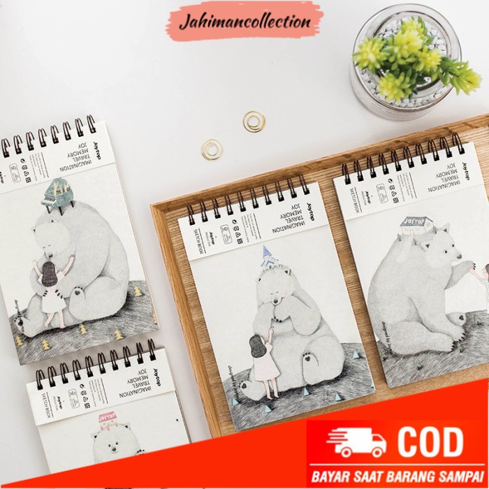 

✨ BISA COD ✨ Big Bear Hug Sketchbook A4 - Buku Sketsa