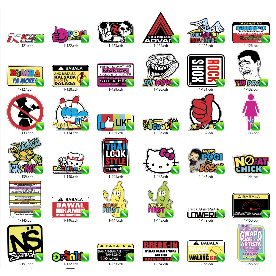 Thai Stickers Collection - Coreldraw