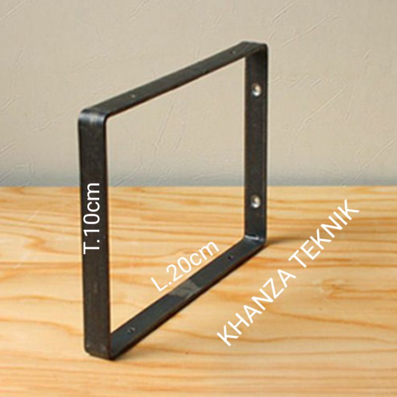 brecket besi plat/ besi siku rak dinding rak susun