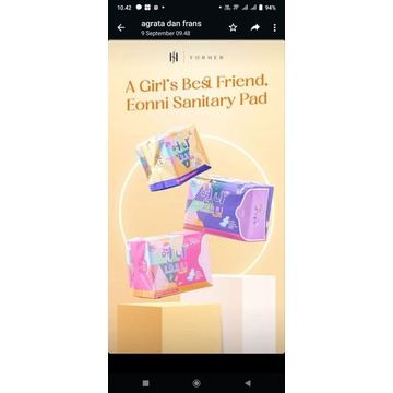 EONNI FORTHER/pembalut kesehatan/pembalut eoni kesehatan/pembalut