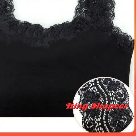 ♢ Tanktop Tank Top Tangtop Tengtop Wanita Polos Tali Lebar Camisol Sorex Renda U-Neck Jumbo Murah ➯