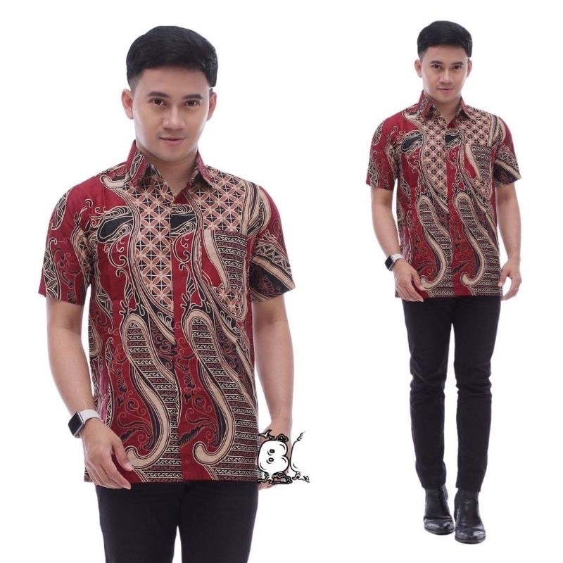 BAJU BATIK COUPLE KELUARGA sania ruflle ori ndoro jowi motif banyumili abang