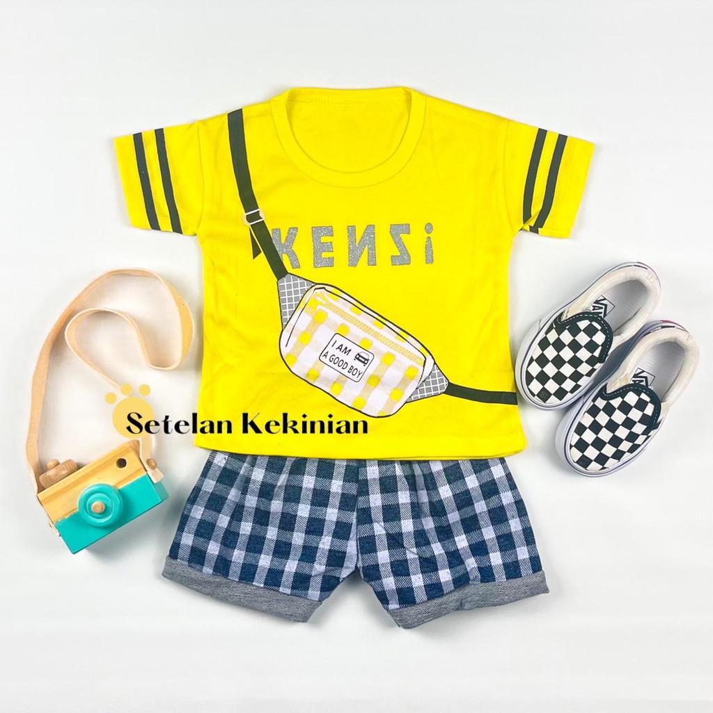 [SK] Setelan Baby Cowok 6-12bulan Baju Bayi Laki Laki Kasual Tas Set Baby Boy 1thn Keren Trendy COD