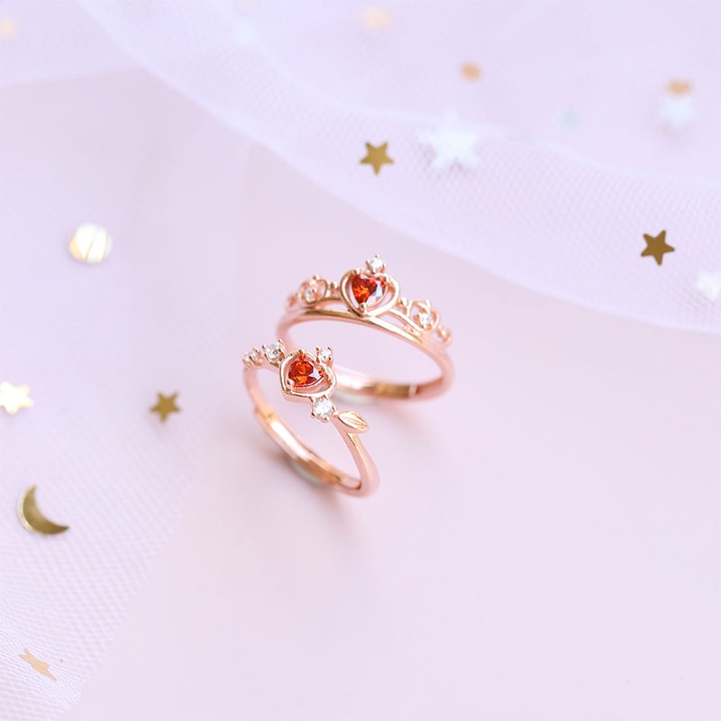 [✅READY STOCK] ❤️Disney Style Cincin 925 Perak Fashiondisesuaikan Hadiah Lloyd Luxurious Jewellery Cincin Lucu Penjualan Panas Mode