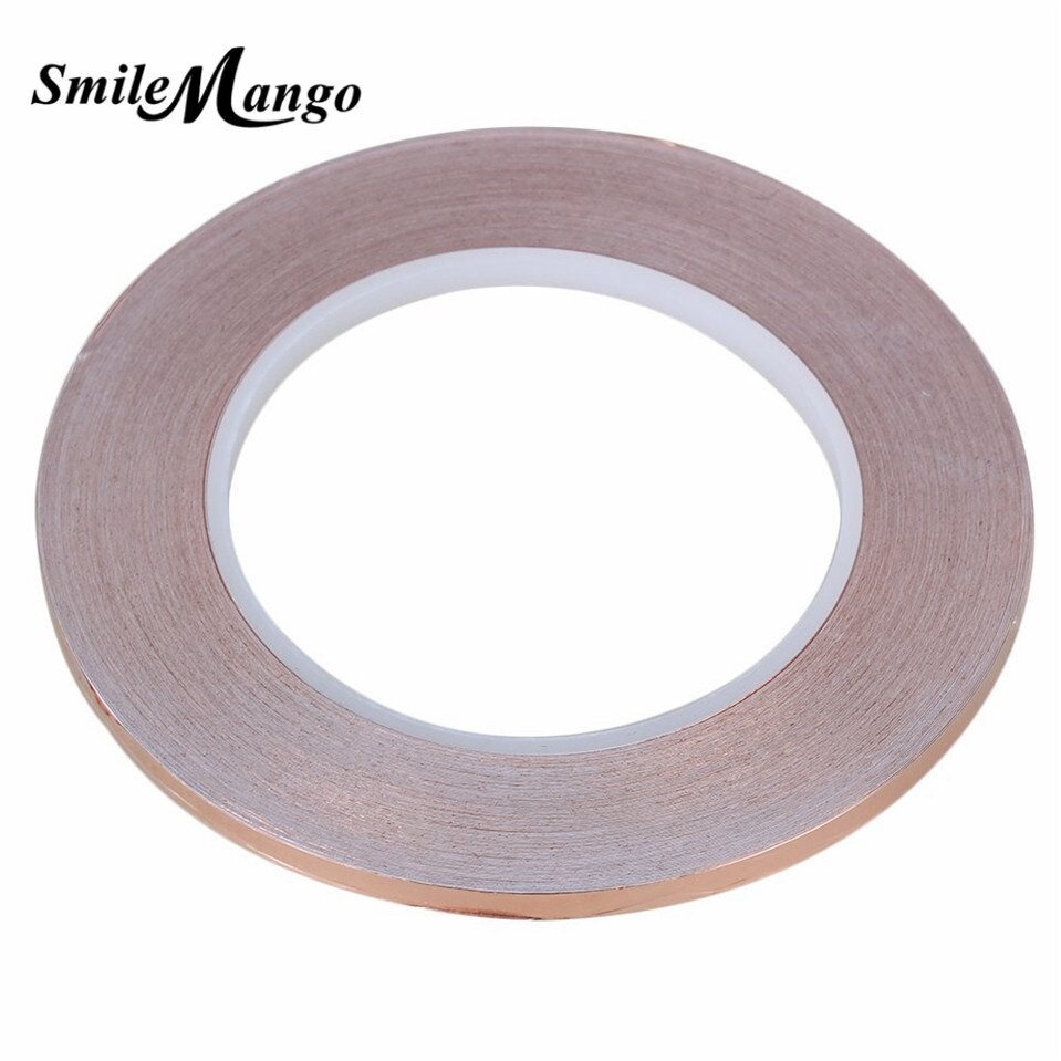 5MM X 30M Single Conductive COPPER FOIL TAPE Strip High temperature tape