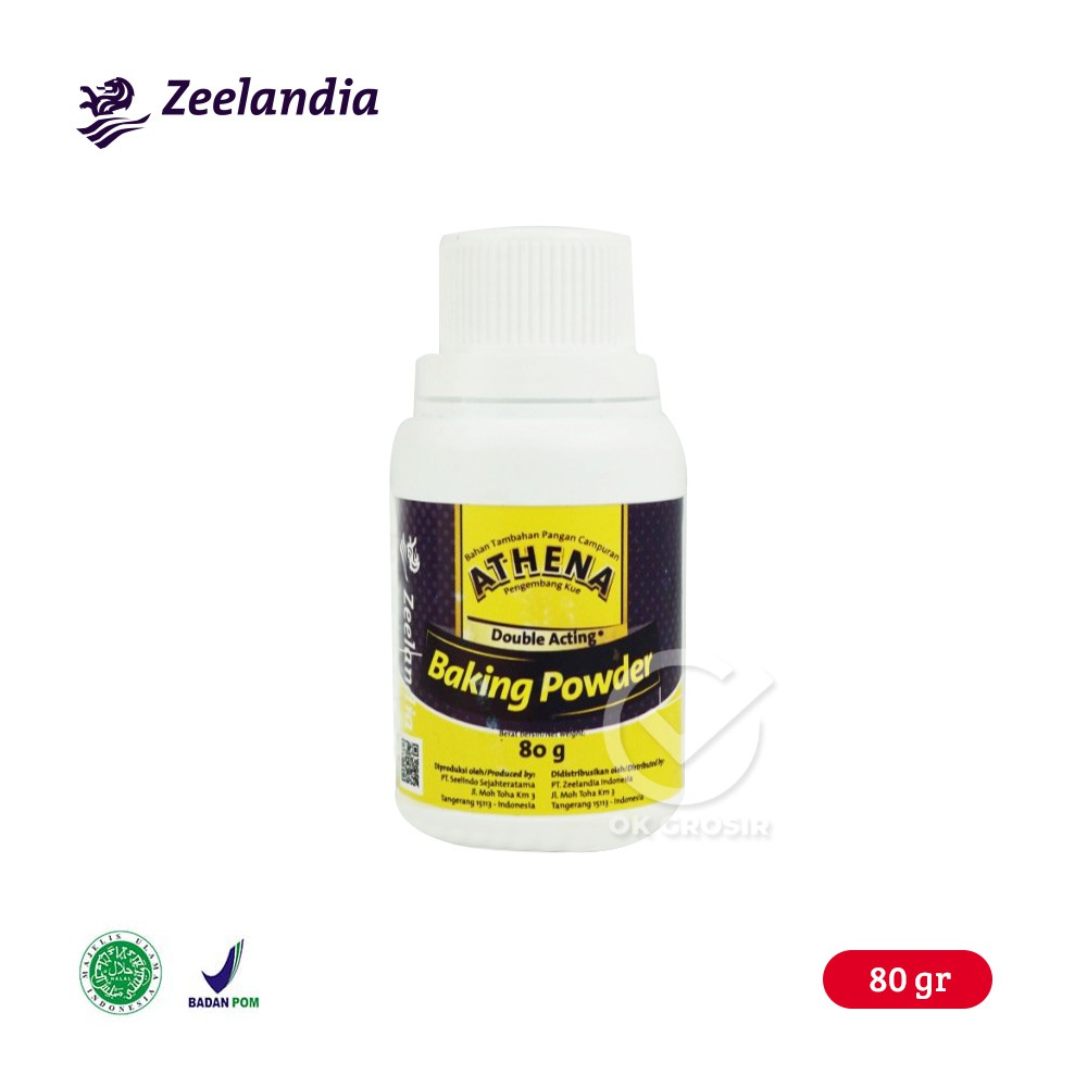 

Zeelandia Athena Baking Powder Double Acting (80 gr)