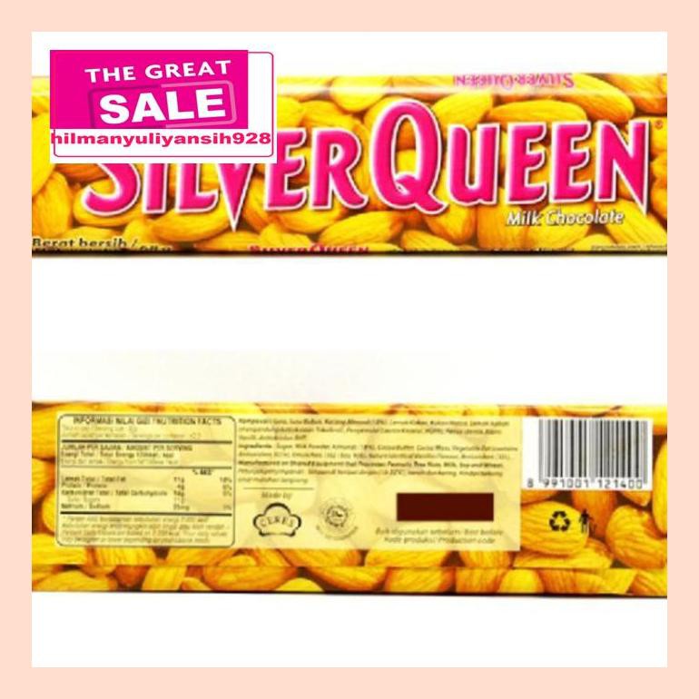 

S50Mra Silverqueen 68 Gram / Coklat Susu Mede / Almond Paling Murahhh!!!! - Fruit And Nut Ret05Vh