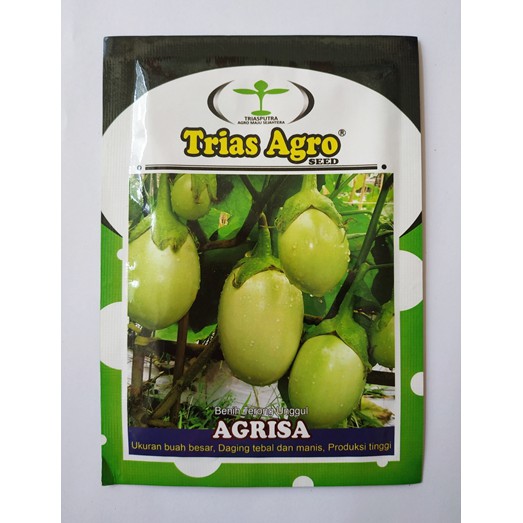 Benih Biji Terong Hijau Pondoh AGRISA Pack - 10 Gram - Trias Agro