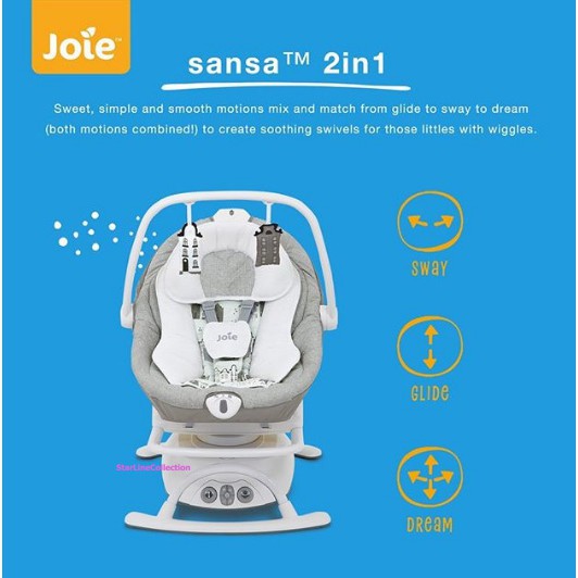 Makassar - Joie Meet Sansa 2 in1 Rocker / Swing / Ayunan Bayi Elektrik Otomatis