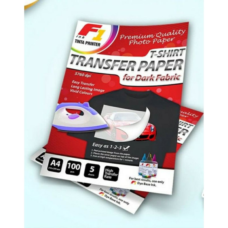

KERTAS SABLON TRANSFER PAPER UNTUK BAHAN WARNA HITAM A4 5 lembar