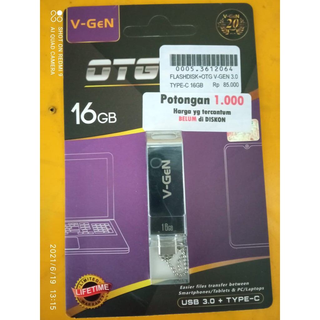 FLASHDISK OTG V GEN 3.0 TYPE C 16GB