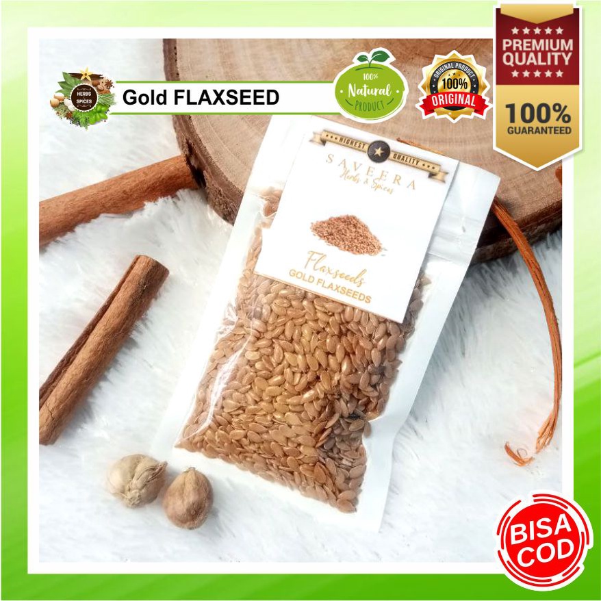 

GOLD FLAKSEED / FLAXSEEDS GOLDEN / BIJI FLAK EMAS uk. Sachet , 100% ASLI ORGANIK ORIGINAL KUALITAS PREMIUM