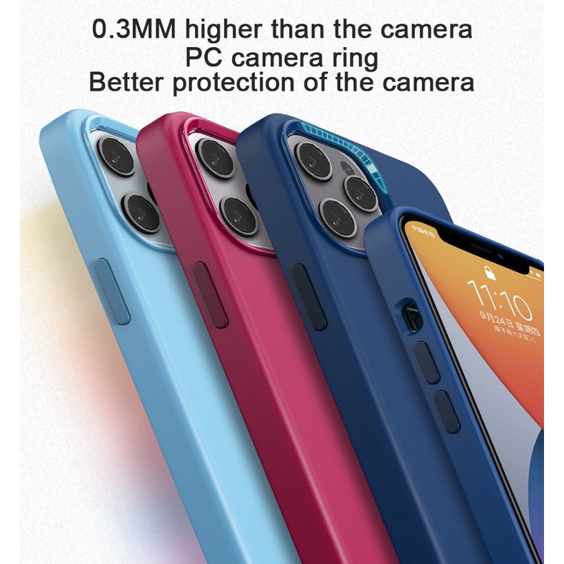 Casing Silikon Magnetik Wireless Charging Untuk IPhone 12 13 Pro Max