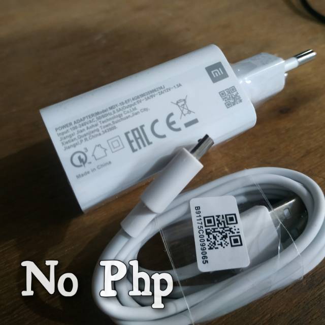 CHARGER XIAOMI REDMI NOTE 6 5 PRO FAST CHARGING ORIGINAL 100% MDY-10-EF