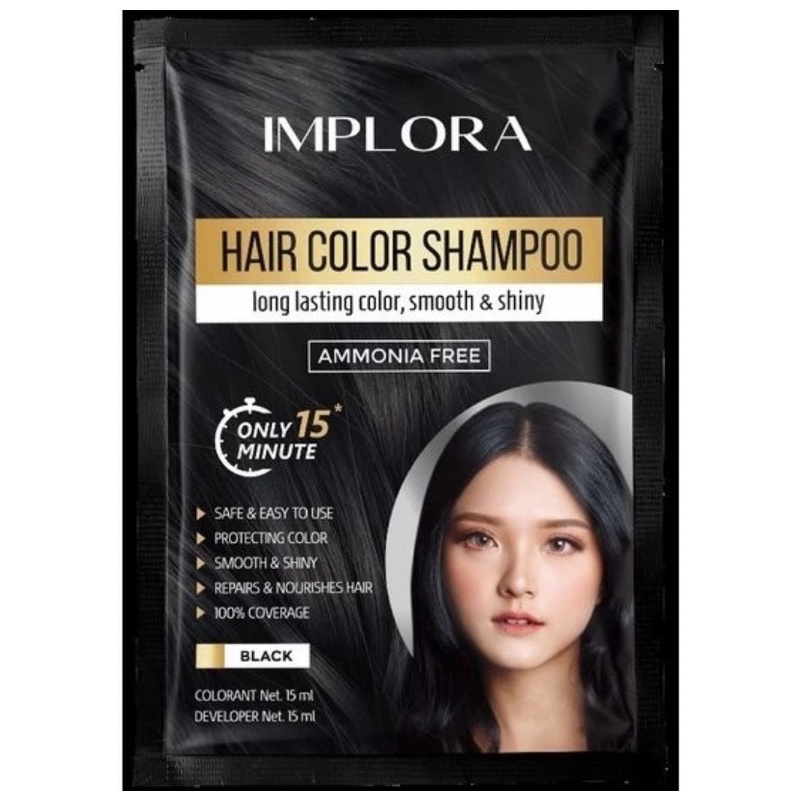 Implora Hair Color Shampoo/Semir Shampoo/Semir Murah